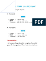 ROCKAL FOAM (28: 30) KG/M: Flammability