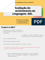 Avaliação Do Desenvolvimento de Linguagem - ADL