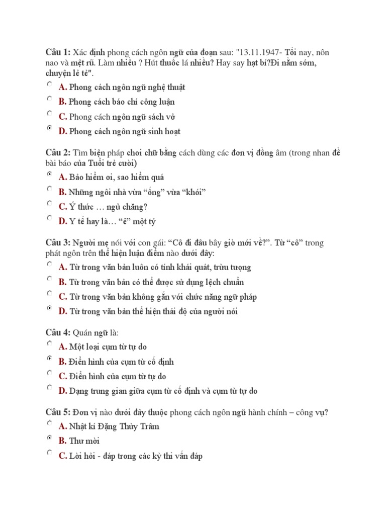 Bai Kiem Tra Tieng Viet | PDF