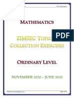 ZIMSEC Topical Collection Exercises