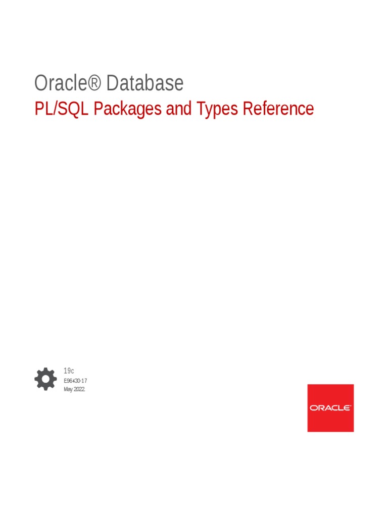 Database PL SQL Packages and Types Reference PDF Subroutine Pl/Sql