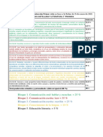 Ponderación Criterios de Evaluación Primer Ciclo