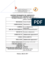 Contenido Administración Agropecuaria II