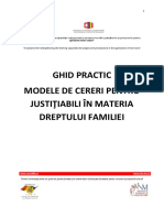 Ghid Justitiabili -Modele de Cereri in Materia Dreptului Familiei