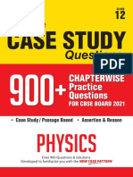 Scoremore Case Study Chaperwise Practice Questions Physics Class 12 Sample Short