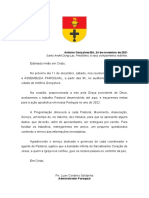 Carta de Convocação e Questionário para A Assembleia 2021