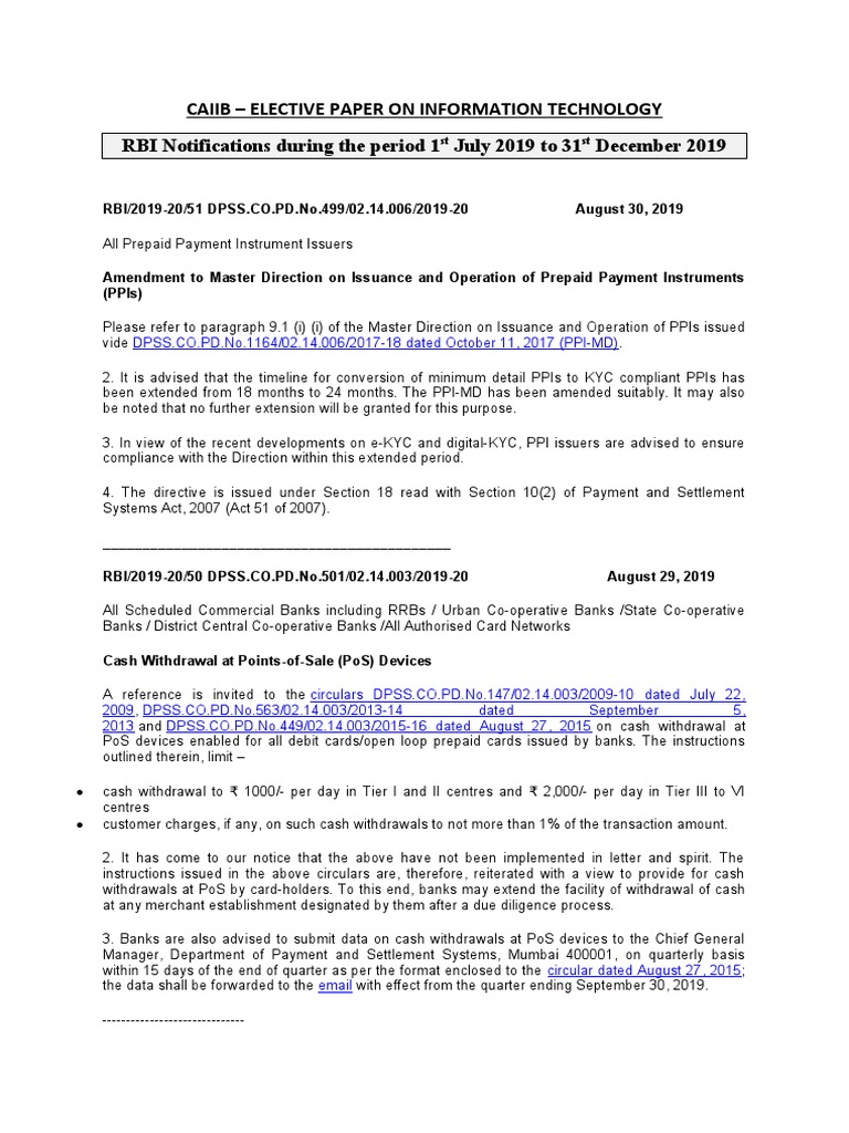 RBI Guidelines on E-Mandate for Cards | PDF | Debit Card | Credit Card