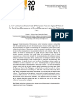 A New Conceptual Framework of Workplace Violence Against Women: On Rectifying Mismeasures of Sexual Harassment Using The Philippine Data