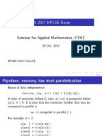 FS 2017 HPCSE Kurse: Seminar For Applied Mathematics, ETHZ