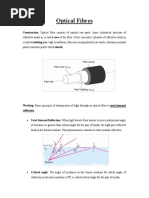 Optical Fiber Notes (Jan-2022)