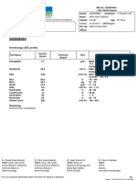 Hematology (CBC Profile) : MR. No. 22032646811 LOC: North Karachi Lab No. Collection: Name: Gender: Female Age: 30 Years