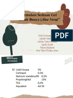 Formulasi Sediaan Gel Lidah Buaya