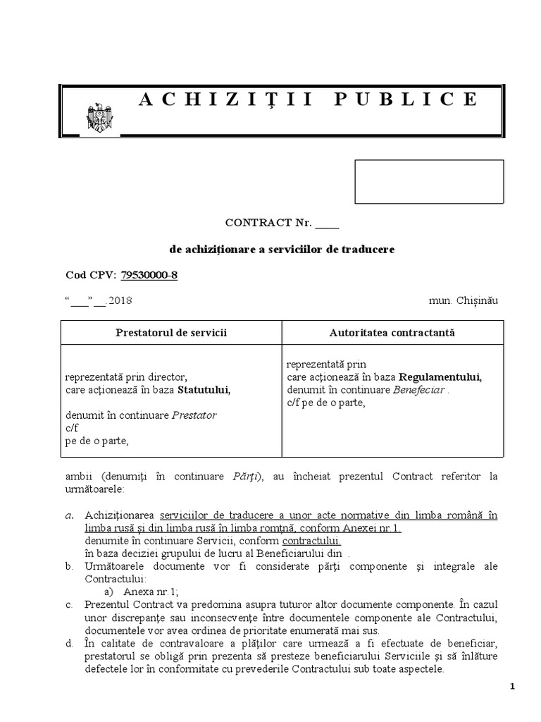 Contract Model | PDF