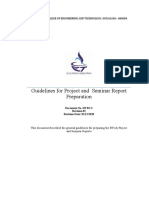 Guidelines For Preparing Seminar Report