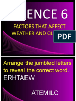 Science 6: Factors That Affect Weather and Climate