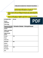 Personal Information / Informations Générales / Informaçõespessoais