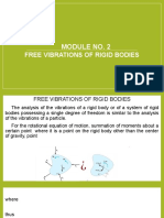 Free Vibrations of Rigid Bodies: Module No. 2