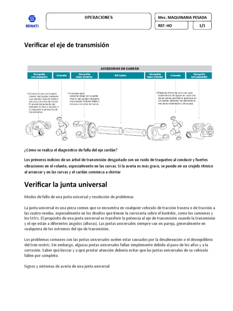 Ejes y Cardan | PDF | Eje | Transmisión (Mecánica)