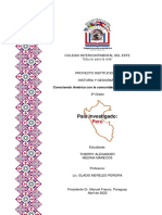 Trabajo de Investigación, Historia y Geografía: Perú