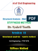 Session 11 - Stiffness Method-Frame Analysis-Matrix