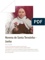 Novena Santa Teresinha - Documentos Google