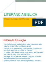 LITERANCIA BIBLICA E EDUCAÇÃO