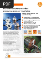 Incremental Rotary Encoders Measure Pulses Per Revolution: Product Bulletin