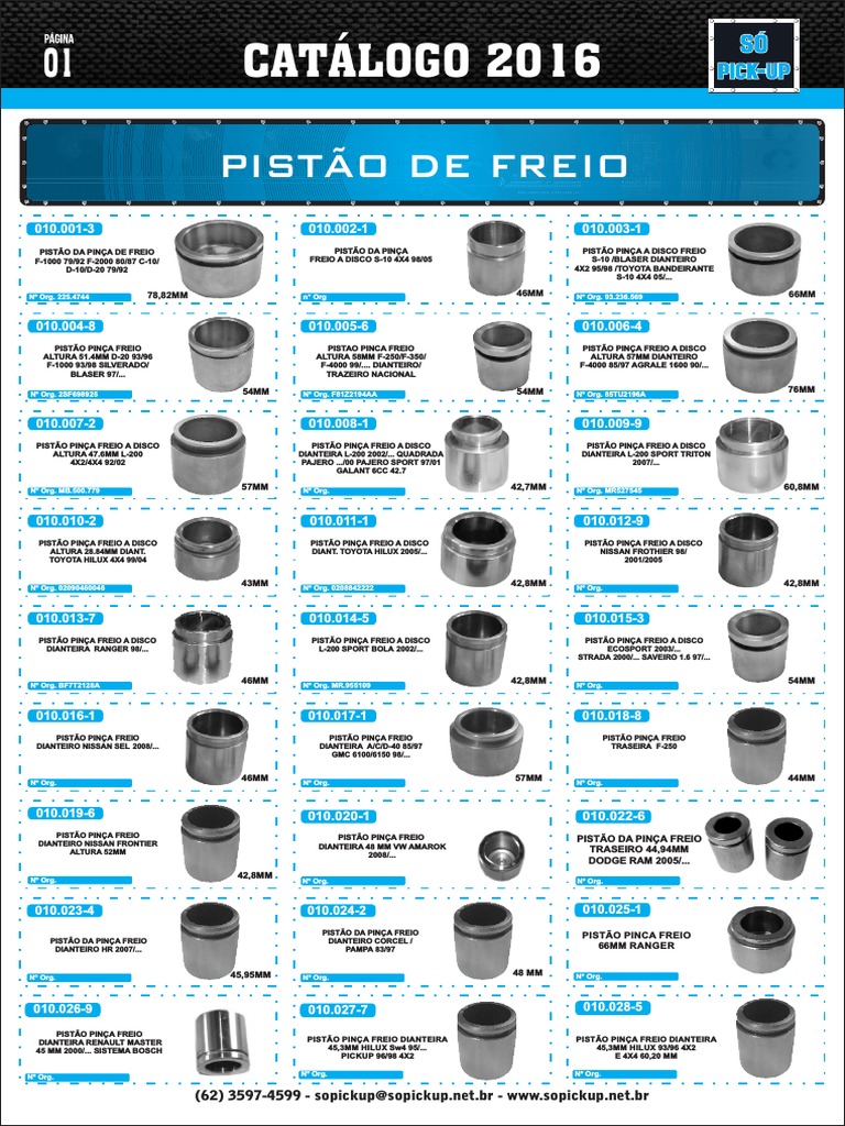 Catalogo Completo 2016 Só Pick-Ups | PDF | Carros dos Estados Unidos |  Veículos de rodas