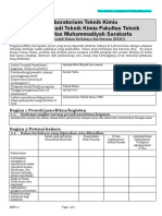 HSL.01 Laboratorium Teknik Kimia Program Studi Teknik Kimia Fakultas Teknik Universitas Muhammadiyah Surakarta