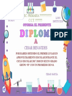 Diploma Preescolar