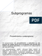 Subprogramas