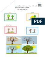 Topic / Tema: The Seasons and Months of The Year. Days of The Week. / Las Estaciones y Meses Del Año. Días de La Semana