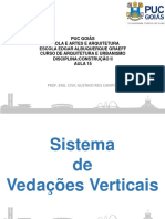 Sistema de Vedações Verticais: Alvenaria de Vedação