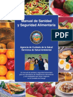 Manual de Sanidad y Seguridad Alimentaria: Agencia de Cuidado de La Salud Servicios de Salud Ambiental