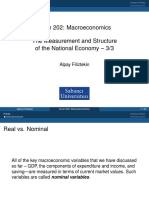 Econ 202: Macroeconomics The Measurement and Structure of The National Economy - 3/3