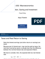 Econ 202: Macroeconomics Consumption, Saving and Investment: Alpay Filiztekin