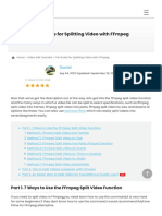 (2021 Guide) 7 Ways For Splitting Video With FFmpe