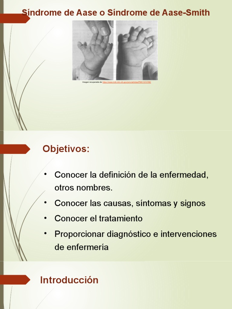 Síndrome de Aase: Características y Tratamiento | PDF | Enfermedades y ...