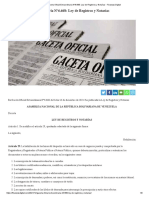 Gaceta Oficial Extraordinaria N°6.668 - Ley de Registros y Notarías - Finanzas Digital