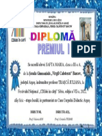 DIPLOMA CDIdei in carti.scoala.2022. SAFTA