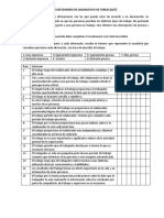 Cuestionario de Diagnóstico de Tareas