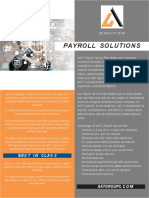 PAYROLL SOLUTIONS FOR FLEXIBILITY AND COST SAVINGS
