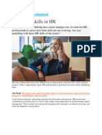 Top Future Skills in HR