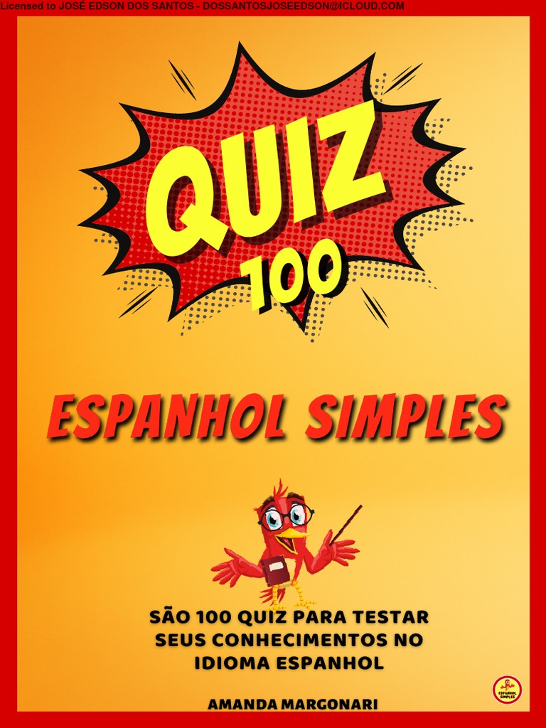 Quiz De Espanhol Espanhol Simples Pdf