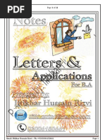 Download Letters and application for BA english language paper B punjab university Lahore pakistan by Iftikhar Hussain Rizvi SN58107859 doc pdf