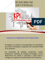 INDICADORES DE PRODUCTIVIDAD