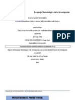 Reporte Metodológico de La Investigación TI1 IM 2022 1 - 03