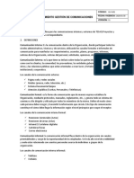 Procedimiento para El Control de Comunicaciones