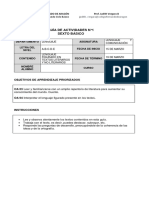 1 6o LENGUAJE 15 Al 19 Marzo GUIA 1