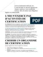 La Certification Est Un Instrument Utile Qui